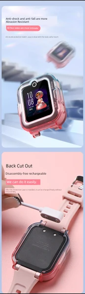 Huawei Kids Watch 4pro Orjinal Mavi-Conan Desenli Silikon Kılıf - 11