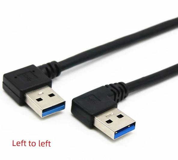 USB 3.0 Data Kablosu - 0.25m - Soldan Sola