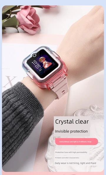 Huawei Kids Watch 4pro Orjinal Mavi-Conan Desenli Silikon Kılıf - 8