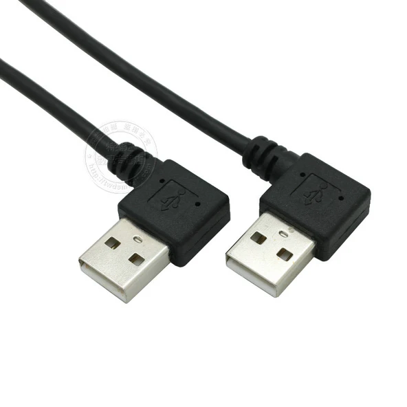Dirsek USB Erkek Erkek Data Kablosu - 0.5m Soldan Sola - 6