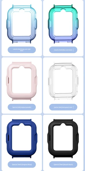 Huawei Kids Watch 4pro Şeffaf Renkli Desenli Silikon Kılıf + Temperli Film - 10