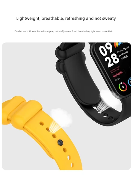Xiaomi Bileklik 9Pro/8Pro Silikon Kordon - Yıldız Işığı - 4