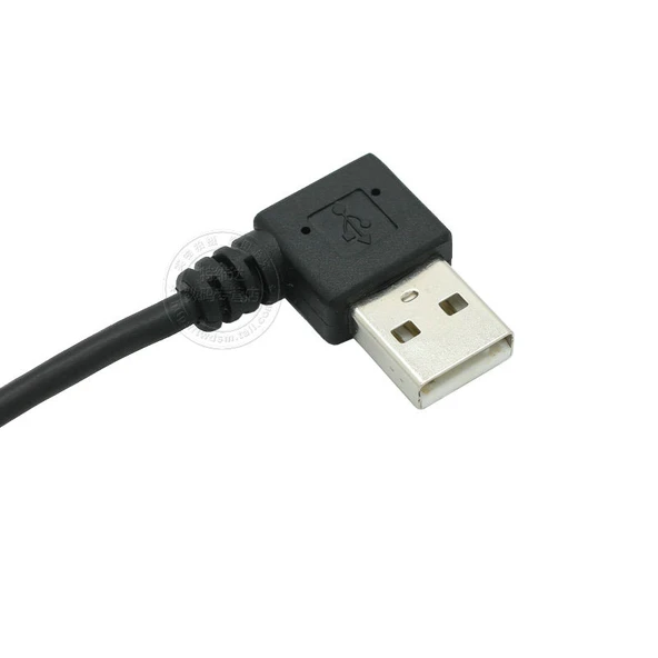 Dirsek USB Erkek Erkek Data Kablosu - 0.3m Soldan Düz - 9