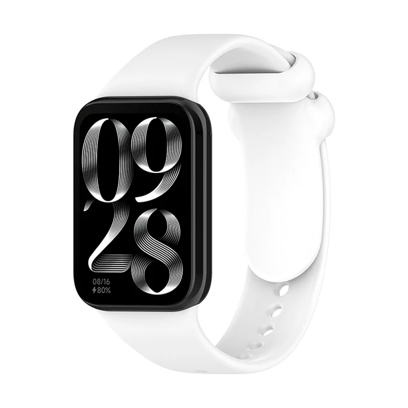 Xiaomi Bileklik 9Pro/8Pro Silikon Kordon - Beyaz