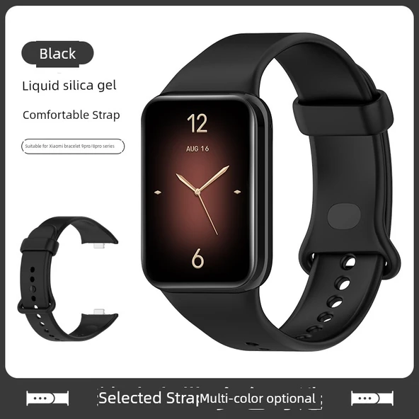 Xiaomi Bileklik 9Pro Silikon Kordon - Siyah