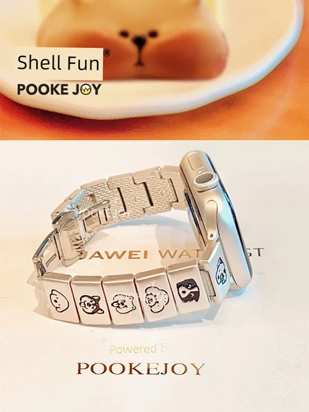 Apple Watch 38mm (1~3. Nesil) Metal Kordon - Gümüş Köpek Yavrusu - 7
