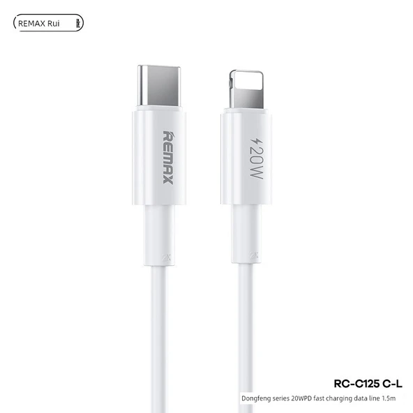 iPhone için 20W PD Hızlı Şarj 1.5 Metre Şarj Kablosu - Beyaz - 8