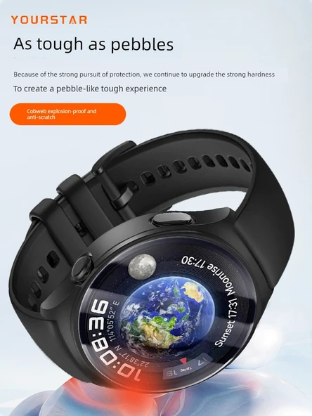 Huawei Watch 4 Pro (48mm) Mavi Koruyucu Kılıf - Entegre Ekran Filmli - 3