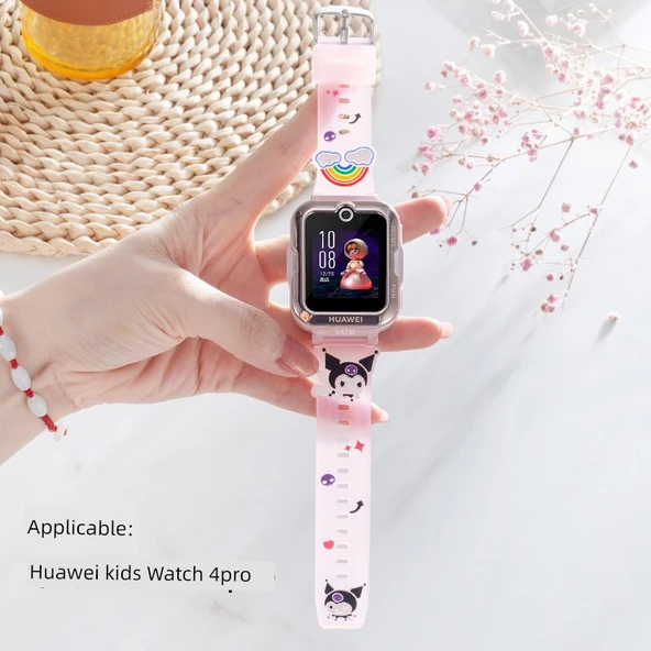 Huawei 4pro/5/5 New Yao/5 Vital Çocuk Saati Silikon Kordon - Kulami Pudra