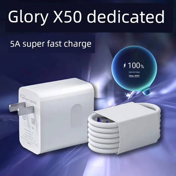 35W Süper Hızlı Şarj Başlığı, 1.5 Metre ve 2 Metre Kablolu - Honor X50 Serisi
