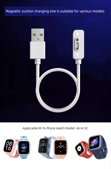 Mi Tu 5/5X/5C Çocuk Telefon Saati Şarj Kablosu - 7