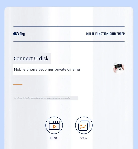 Type-C USB Adaptör - Tek Port U Disk/Klavye/Mouse Bağlantısı - 10