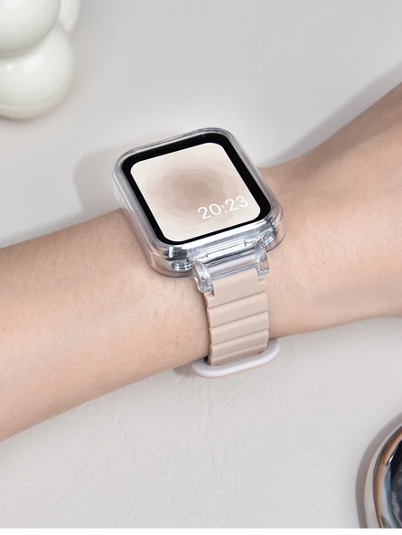 Xiaomi Bracelet 7Pro Manyetik Silikon Kordon - Siyah Gri - 10