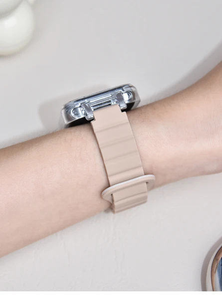 Xiaomi Bracelet 7Pro Manyetik Silikon Kordon - Siyah Gri - 11