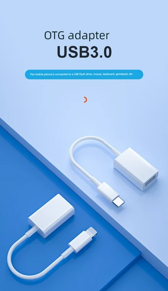 Type-C USB Adaptör - Tek Port U Disk/Klavye/Mouse Bağlantısı - 7