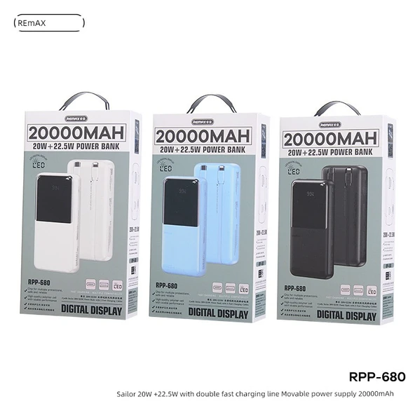 10000mAh Taşınabilir Şarj Aleti - Gece Siyahı - PD20W - 10
