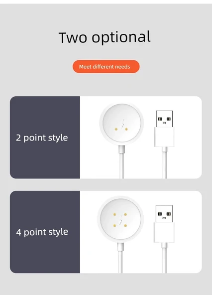 2-Pin A Akıllı Saat Şarj Aleti ve Şarj Başlığı - Sadece Şarj - 9