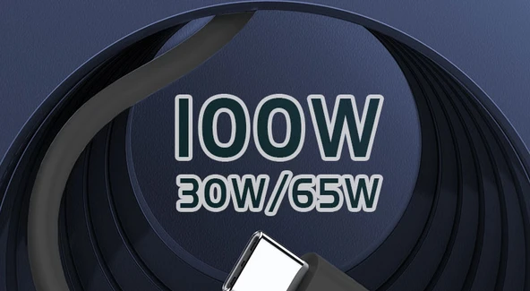 100W Type-C Şarj Kablosu - Çift C 2 Metre - 6