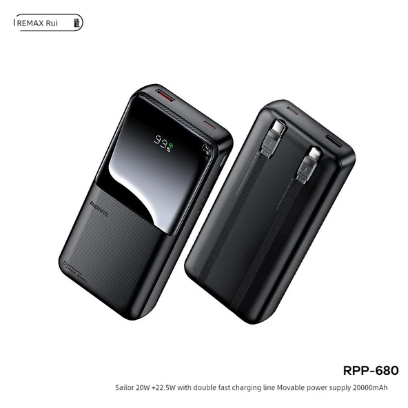 10000mAh Taşınabilir Şarj Aleti - Gece Siyahı - PD20W - 8