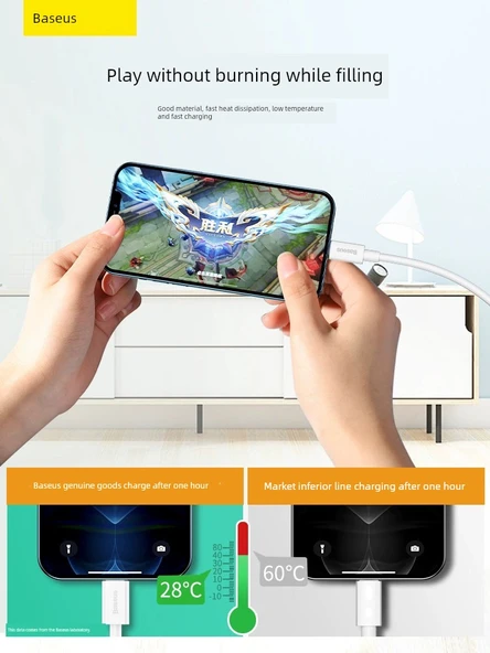 Çift USB Şarj Başlığı + 2m USB Hızlı Şarj Kablosu Seti - 3
