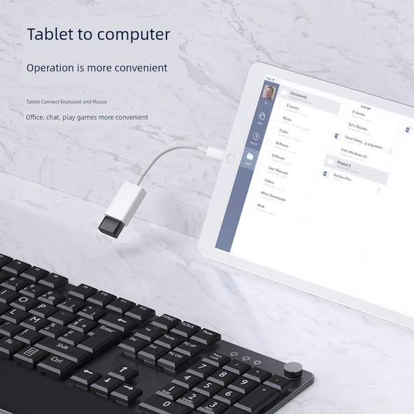 Apple USB ve Şarj Adaptörü - Çift Port U Disk/Klavye/Mouse Bağlantısı - 3