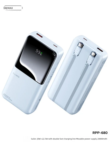 10000mAh Taşınabilir Şarj Aleti - Gece Siyahı - PD20W - 5