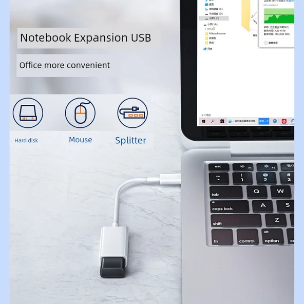 Apple USB ve Şarj Adaptörü - Çift Port U Disk/Klavye/Mouse Bağlantısı - 6