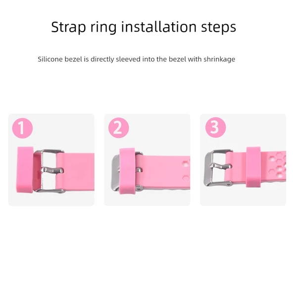 Çocuk Akıllı Saat Kordon Halkası - Cam Göbeği [2] - Resim 6