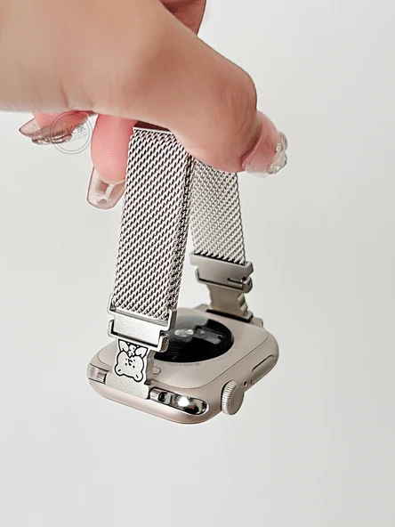 Vivo Watch 1 46mm Ayı Metal Manyetik Yıldız Işığı Kordon - 3