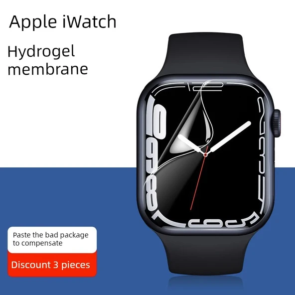 Apple iWatch 1-9/SE 45/44/42mm Ekran Koruyucu Hidrojel Film - 3 Adet