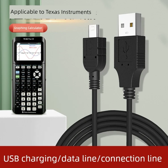 Sınav Hesap Makinesi USB Şarj Kablosu - 1M - Mini USB T-Port - 2