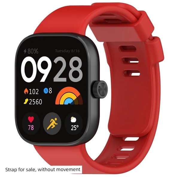 Redmi Watch 5 Silikon Kordon - Kırmızı