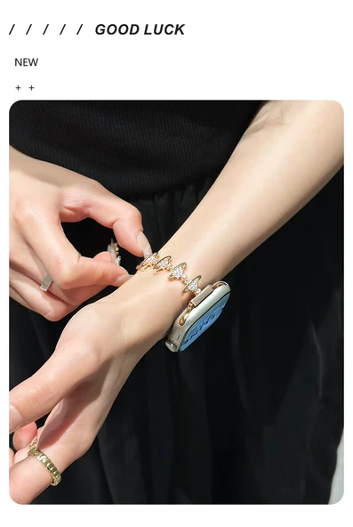 Xiaomi 8pro için Satürn Taçlı Rhinestone Bileklik - Yıldız Rengi - 10