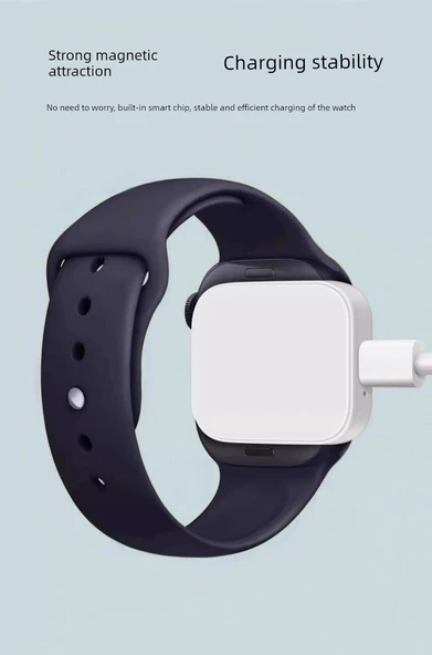 Apple Watch Manyetik Hızlı Şarj Aleti - Apple Arayüz + 2.0m PD Hızlı Şarj Kablosu + PD20W Hızlı Şarj Başlığı - 11