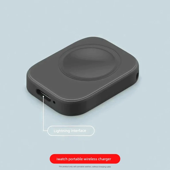Apple Watch Manyetik Hızlı Şarj Aleti - Gizemli Siyah Apple Arayüz