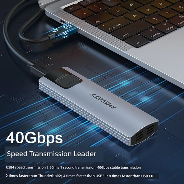 USB4 Data Kablosu - 1 Metre - 40Gbps - 240W - 8K - 3