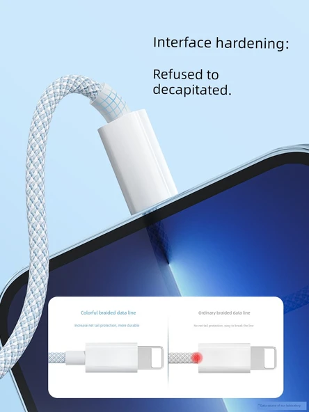 iPhone Hızlı Şarj Kablosu PD20W - 2m - Gri [Apple PD] - 5