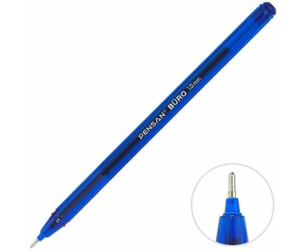 Tükenmez Kalem 1.0mm Büro Tipi Ballpoint Pensan Büro Tükenmez Kalem 1.0mm 2270 - 2