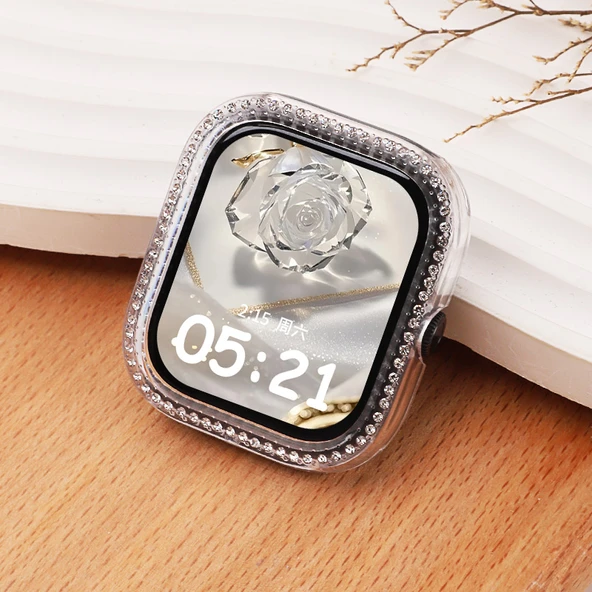 Redmi Watch 5 Şeffaf Elmas Desenli Koruyucu Kılıf