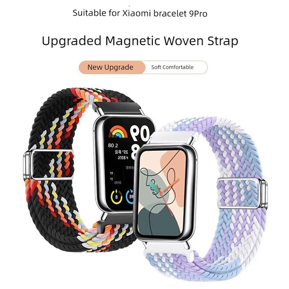 Xiaomi Bileklik 8Pro Yıldız Parıltısı Desenli Örgü Manyetik Kordon - 2