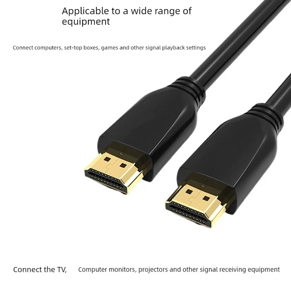 5 Metre HDMI Yüksek Çözünürlüklü Evrensel Bağlantı Kablosu - Bilgisayar Monitörü için 1.5m VGA Hat - 3