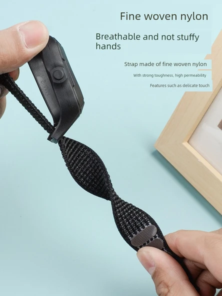 Huawei Çocuk Saati 5 Uyumlu Uzun Nebula Mavi Naylon Kordon - Resim 5