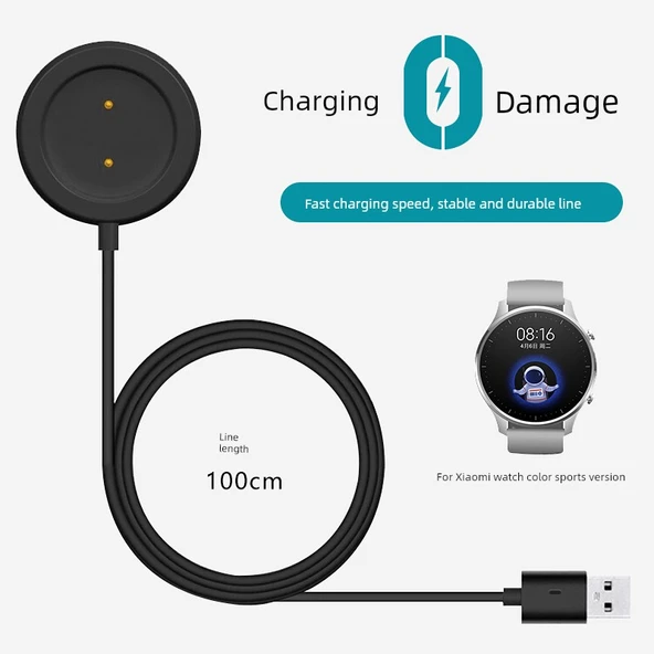Xiaomi Watch Color Sports Sürüm Siyah Manyetik Şarj Kablosu - 2