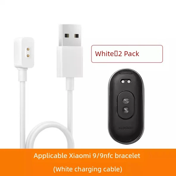 Xiaomi Bileklik 9/9nfc Şarj Kablosu - Beyaz - 2 Adet