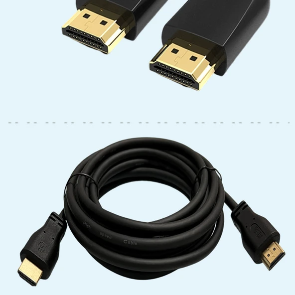 5 Metre HDMI Yüksek Çözünürlüklü Evrensel Bağlantı Kablosu - 12V Güç Kaynağı - 9