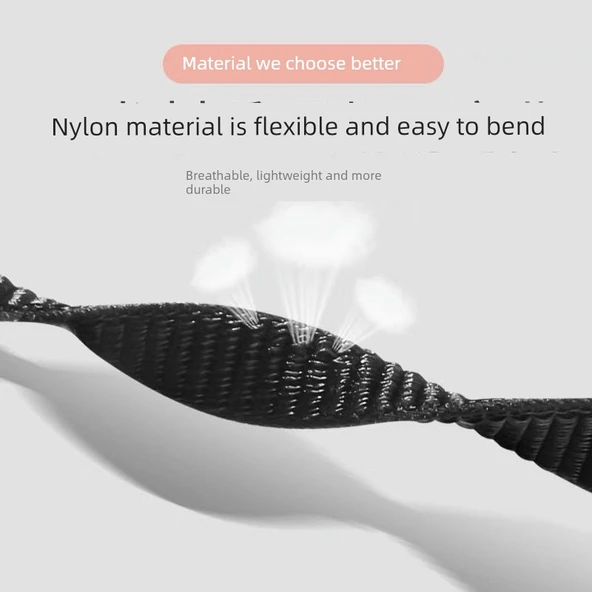 Xiaomi Bileklik 8 Uyumlu Nylon Örgü Kordon - Gökkuşağı - 3