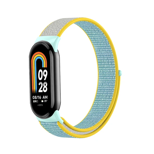 Xiaomi Bileklik 8 Uyumlu Nylon Örgü Kordon - Güneşli