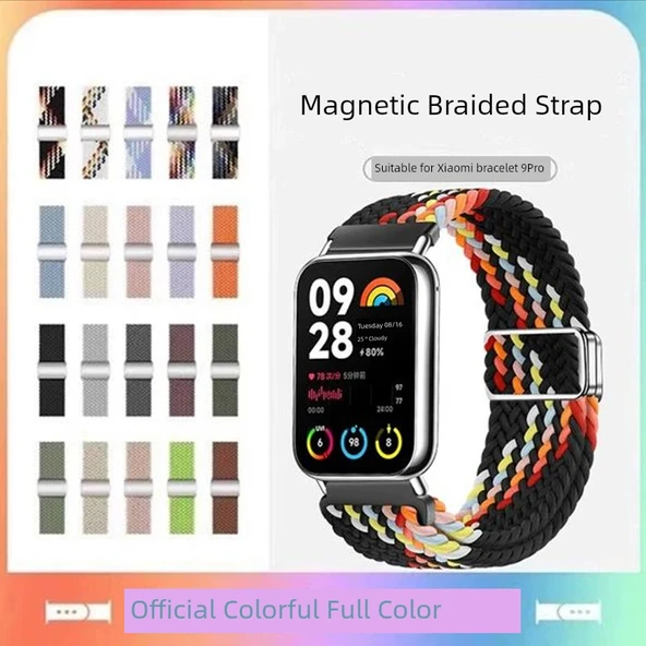 Xiaomi Bileklik 8Pro Kot Renkli Örgü Manyetik Kordon - 6