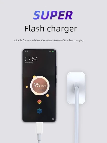 Vivo S19 Serisi 80W Hızlı Şarj Başlığı - 3