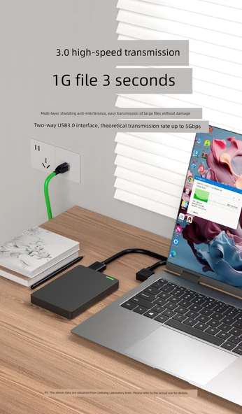 USB 3.0 Erkek - Erkek Kablo - 0.2 Metre - Düzden Sağa Dirsekli - 11